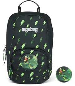ergobag Kinderrucksack Ease Small Bärtolomäus - Blau | Leichter Freizeitrucksack mit 6 Liter Volumen und 270 g, ideal als Kindergartenrucksack für den Alltag