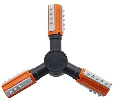 XINHUI Arroseur de Jardin Arrosage Pulvérisateur Réglable 1/2 Filetage extérieur 3 Bras Rotatif Sprinkler Buse de Jardin Agriculture Herbe arrosage des pelouses Irrigation par Aspersion 1 Pc
