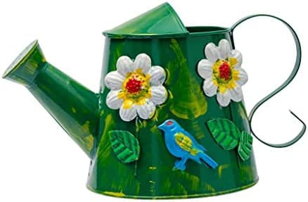 KRASS Regadera De Metal De 3L, Regadera De Hierro, Regadera De Jardín, Regadera, Regadera para Decoración Vintage Al Aire Libre,Verde,Collector88