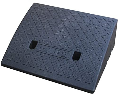 Rampe Rampe per cordoli Rampe per carrozzine Rampe per sedie a rotelle Multifunzione Rampe per cordoli in plastica per Fabbrica ospedaliera/Nero/50 * 33 * 17 cm