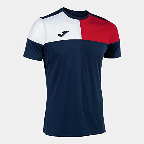 Joma Camiseta Manga Corta Crew v Marino Rojo Blanco
