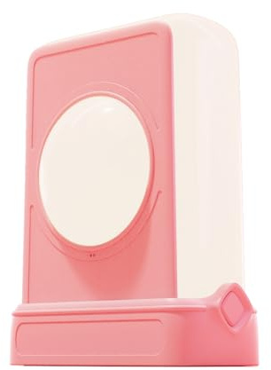 YOWU Kristall-Kopfhörerständer – 3-in-1 Multiport-Dockingstation mit 10 magischen Lichtmodi – das ultimative Gaming-Zubehör – RGB-Kopfhörerhalter für den Schreibtisch (Pink)