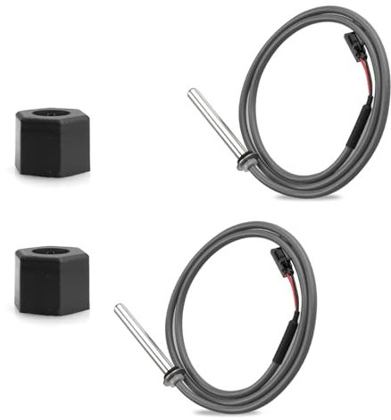 Hot Tub Heating Sensor Parts Replacement for Balboa Spa Heater M7 System 32016 30344 30042 30382 53605 Sensors-Hot Tub Temperature Sensor Pool Heater Sensor with 24 Temp/Hi Limit,1/4 Diameter-2 Pack