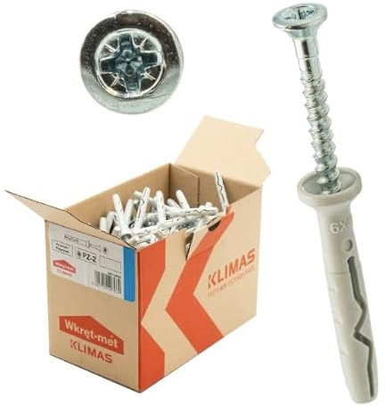 Nageldübel Nylon Schlagdübel Einschlagdübel vormontiert Senkkopf Dübel (10 x 220-50 St.)