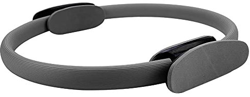 Tanant 4 Farben Yoga-Ring Dual Grip Yoga Pilates Ring 15,0 Zoll Magic Circle mit Dual Grip Resistance Circle für Oberschenkel- und Bein-Fitness (Schwarz)