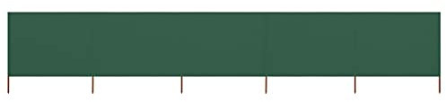 ARKEM Strand-Windschutz, 5 Paneele, grüner Stoff, 600 x 120 cm, für Camping, Zelt, Garten