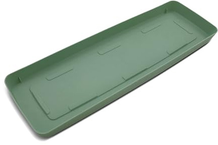 Oakland Gardens Windlwsill Plant Tray 46cm, Watering Drip Tray Saucer For Plant Pot & Seedlings| Sage Green | Pack of 5