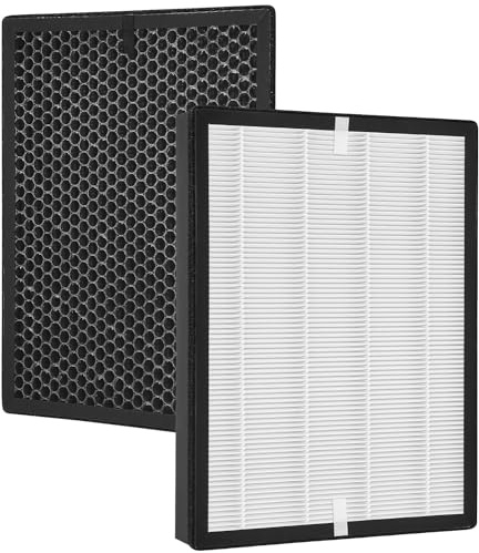 Yulado Filtro HEPA FY2422 y FY2420 de Repuesto para Filtro de Carbón Activo Philip AC2885,AC2889, AC2887,AC2882,AC3829, 9series 2000 y 3000, Filtro de Purificador de Aire 1 Filtro Hepa y Carbón Activo