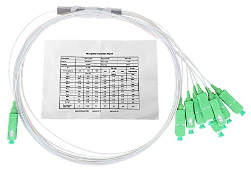Sunicon Répartiteur Optique, 1 x 8 Répartiteur Optique PLC SM Type de Tuyau Faible Perte d'insertion Câbles Réseau Accessoires