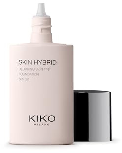 KIKO Milano Skin Hybrid Blurring Skin Tint Foundation 05, Perfektionierendes Gesichts-Fluid, 24-stündiger Halt. Weichzeichnereffekt, LSF 30