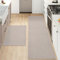 DEXI Alfombra Cocina Lavable Antideslizante, Juego de 2 Alfombrillas Absorbentes de Aceite y Agua, Alfombras Pasillo para Salón, Lavadero, 61x92cm + 61x183cm, Beige
