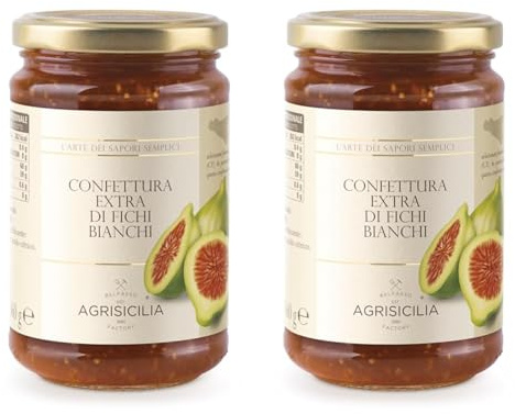 Agrisicilia Confettura extra di Fichi bianchi (Confezione da 2)