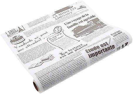 Amosfun 30 Cm Breite 8 M Lange Rolle Fettbeständiges Papier Lebensmittelkorb-einlage Backen Kochen Leicht Zu Reinigendes Geschenkpapier