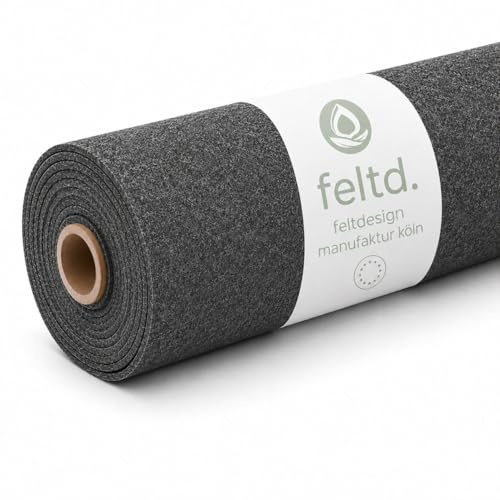 Carpetfilz, rPET Filz für Wohnmobilausbau, Isolierung und Verkleidung von Auto, Camper, Van und vieles mehr! Meterware - Wahlweise selbstklebend und nicht selbstklebend! (Shadow - selbstklebend)