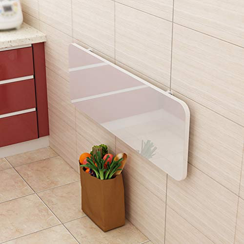 Platzsparender Wand-Klapptisch für kleine Wohnungen, Küchenkonsole, Esstisch, Garage, Werkbank, Schreibtisch, schwimmender Schreibtisch, 119,9 x 30,5 cm, kompakte Größe