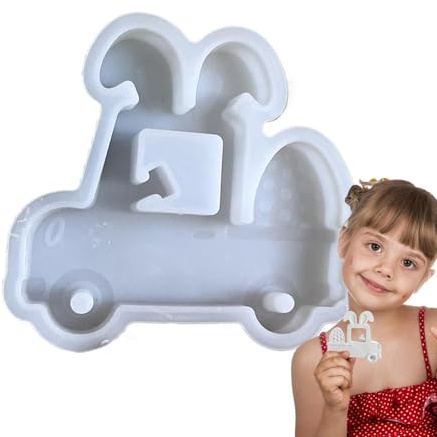 Stampo per uova in silicone, stampo per uova di Pasqua | Stampo carino per auto per uova | Stampo per auto di Pasqua leggero stampi in gesso, stampo per stampaggio in silicone per gesso, candele e