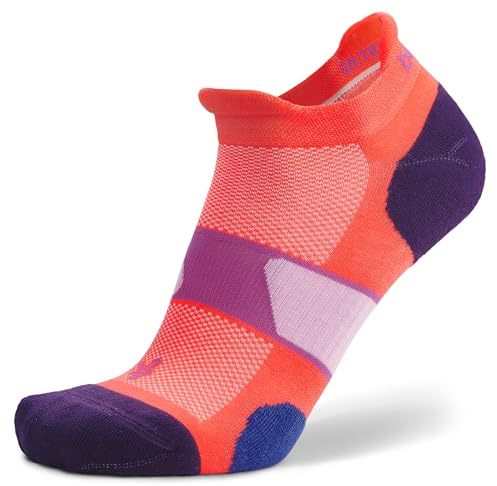 Balega Ultraglide No Show Calcetines para Correr para Hombres y Mujeres (1 Par) - Ajuste Ergonómico, Absorbente de Humedad, Transpirable, Punta Sin Costuras, Corallo, Talla S (EU 36-39.5)