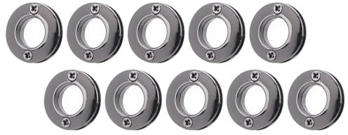 10 Pezzi di Veste in Lega di Abbigliamento in Lega Rotonda per Cinghia per Laccio, Occhietti Circolari a Vite di Installazione