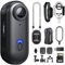 SONGYUKA H88 4K Body Cameras with Audio & Video Recording - Waterproof Body Camera Action camera, Magnetic & 360° Clip, 120-Min Battery for Cycling, Pet Walking (4K-P-64G)