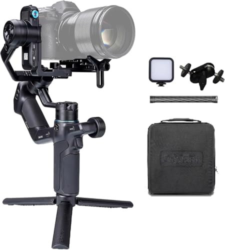 FeiyuTech SCORP Mini 3 Pro Kit – Gimbal 3 Ejes Todo en Uno con Mango Desmontable, Seguimiento IA y Bolsa de Transporte, Compatible con Cámara, Smartphone y Cámara Deportiva