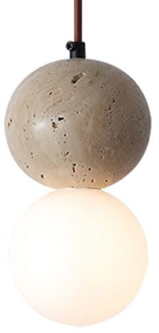 G9 Light Source Single-head Chaner, Industrial Style Marble Glass Hanging Light, Personalized Ceiling Pendant Lamp Lampshade, Bedroom Balcony Decoration Lighting ures