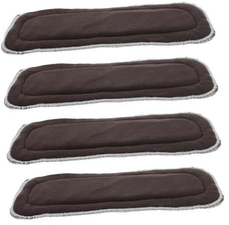 FRCOLOR 4pcs Bamboo Microfiber Diaper Inserts Washable Reusable High Absorbing Diaper Liners for Cloth Absorbent Pads for Newborn Nappies