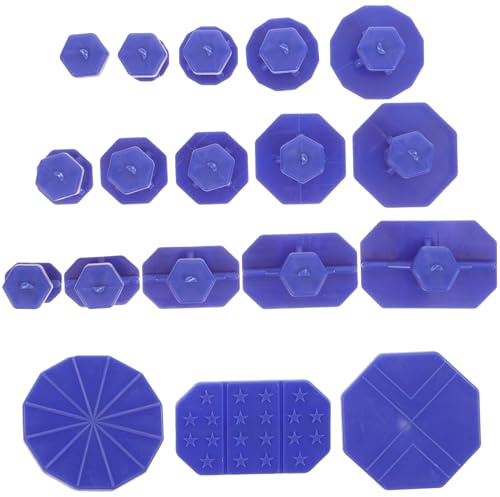 Yardwe Kit Estrattore Ammaccature Auto Ventose in Plastica Blu 18 Pezzi per Riparazioni Fai-da-Te Senza Tracce Settore Riparazione Automobilistica
