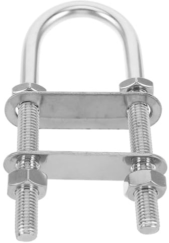 BESPORTBLE M10 Stainless Steel U Bolt Marine Hardware – Heavy-Duty U-Shaped Screw Bolt for Boat Deck Tie Down, Marine-Grade Pad Eye for and Fixed Stock Applications