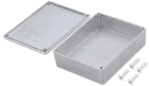 kesurpae Robustes Aluminium Gehäuse für Gitarren Effektpedale, das Stabilität gewährleistet – ideal für Anfänger und Fortgeschrittene. DIY Gehäuse für E Gitarren Effektpedale.