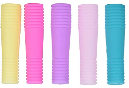 10Pcs Manicure Silicone Protective Sleeve Cover for Nail Cuticle Scissors Dead Skin Scissors Rotekt(02)