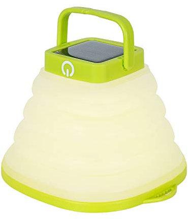 ILIKEPOW Collapsible LED Lantern Camping Light Warm White Waterproof Solar USB Rechargeable 3 Dimming Modes Flashlight for Home Camp Hiking Fishing Emergencies