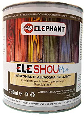 Imprégnant à l'eau aux couleurs vives Shou Sugi Ban EleShou Pro (Rouge)