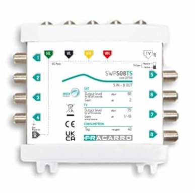 FRACARRO MULTISWITCH COMPATTO SWP508TS 5IN 8OUT TV 271042 287518
