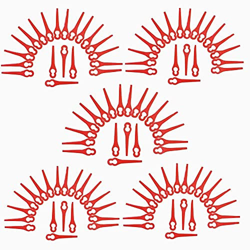 Replacement Blade 100 x Grass Trimmer Blades Suitable for Masko Battery Grass Trimmer MA-RT9000 Brush Cutter Battery Scythe Cutting Plate Trimmer Blade Nylon Blade