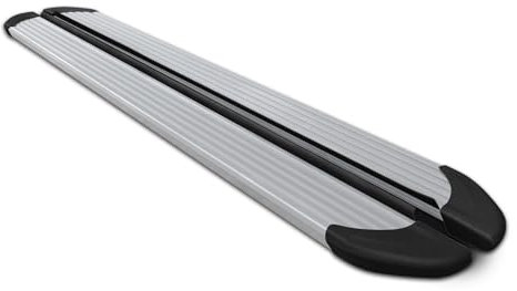 OMAC Seitenschweller Trittbretter Schweller kompatibel mit Mercedes M Klasse W164 2006-2011 Silber Alu