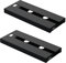 2 stück Schwarz Weinglashalter, Schrank Weinglashalter Schwarz, Hängender Weinglashalter Schwarz, Schrank Stemware Racks, Schwarz Weinglas Display Stand für Küchen Restaurant Schränke Regal (Schwarz)