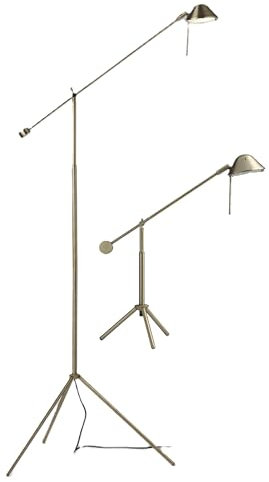 Dapo Set aus Tisch- und Stehleuchte SMALL STUDIO Stand+Schreibtisch-Studio-Leuchte Fassung G9 Dreibein-Lampe