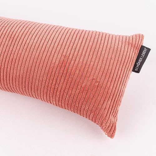 SCHÖNER LEBEN. Zugluftstopper Cord Baumwolle grob Altrosa div. Größen, Auswahl:130cm Länge