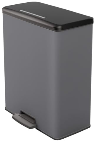 Curver Duo Tretmülleimer Deco 26L+26L Grau