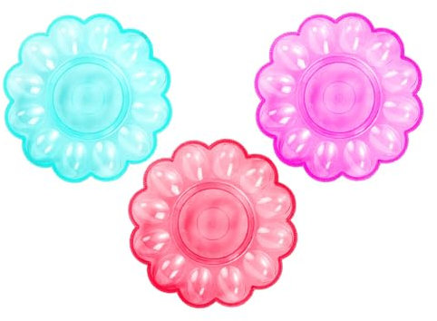 VICASKY 3stücke Eierhalter Praktische Eierablage Stabiler Eier-Organizer Für Kühlschrank Transparente Aufbewahrungslösung Farben Zufällig Für Partys Und Zuhause