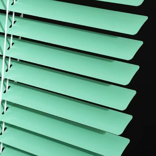 Aluminium Jalousien,25mm Lamellen Horizontale Jalousie Für Fenster,Jalousette Für Innen Außen,Grün,Verdunkelungs/Sonnenschutz Jalousetten,Sichtschutzvorhänge,Wasserdicht,W×H-95×180cm(37*71in)