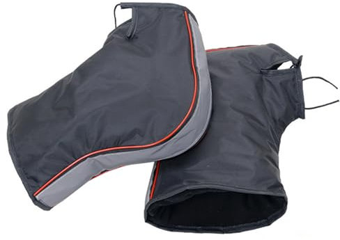 CaiTang Gants de Guidon Moto Universel Hiver - Etanche Coupe-Vent Protection de Main Chaud Anti-Froid, Imperméables Installé sur Poignée pour Scooter Cyclisme Motocyclette