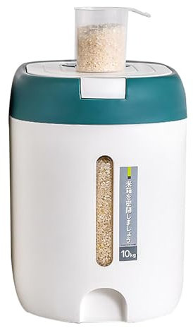 Distributeur de nourriture – Récipient de stockage de riz de 5 kg, distributeur de nourriture hermétique | Récipient distributeur de nourriture, récipient alimentaire hermétique pour farine, sucre