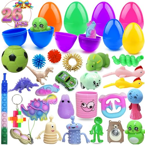Edmirfun Huevos De Pascua Sorpresa, Juguete Huevos Pascua Plástico niño, Decoración Pascua, Rellenos Canastas Pascua, Regalos niño