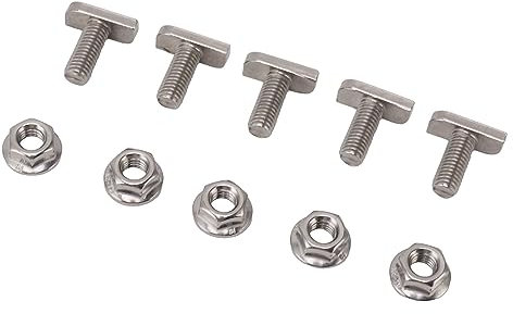 ZLXHDL 15er-Set Hammerkopfschraube T-Schraube, einfache Installation, M8-Edelstahlschrauben, T-Schlitz-Einbauschraube, stark für Photovoltaik, Aluminiummontage und