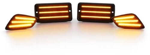 Außenspiegelanzeige, 2 Stück Auto-Kotflügel-Seitenmarkierungsleuchten und 2 Stück Blinkerlampen-Kit Für Jeep Für Wrangler TJ 1997-2006