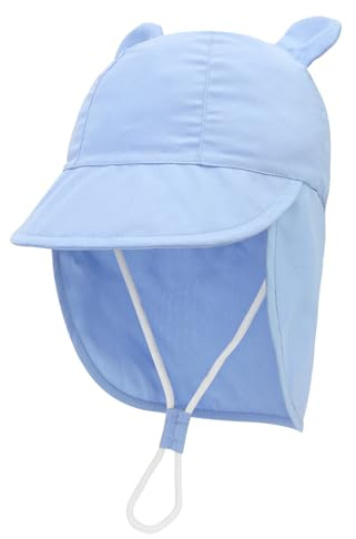 Jupsk Baby Sun Hat Toddler Bucket Hat Wide Brim Summer Beach Cap with Neck Protection UPF50 for Kids Child Boys Girls 1-4 Years