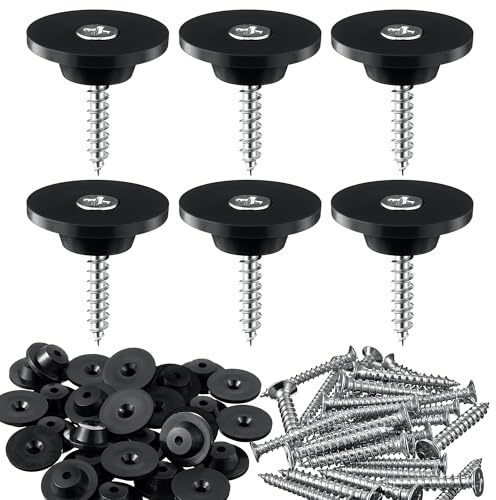 Enhon 200 Stück Dichtnägel für Noppenbahn, 3,5x25mm Montagenägel | Montageknöpfe mit Nagel für Noppenfolie Baudrainage, Hochbeete, Blumentöpfe oder Kellerwände