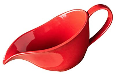 KOCKSHION Ciotola Porcellana Con Beccuccio e Manico Per Mescolare e Servire Salse e Condimenti Cucina Facile Da Pulire e Pratica Per Ristoranti e Pasticcerie Lucido