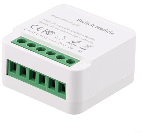 Controlla la tua illuminazione domestica da remoto con modulo interruttore intelligente Tuya per 10A 234 Gang, Voice Ready, formato mini per un posizionamento discreto (interruttori a due vie)
